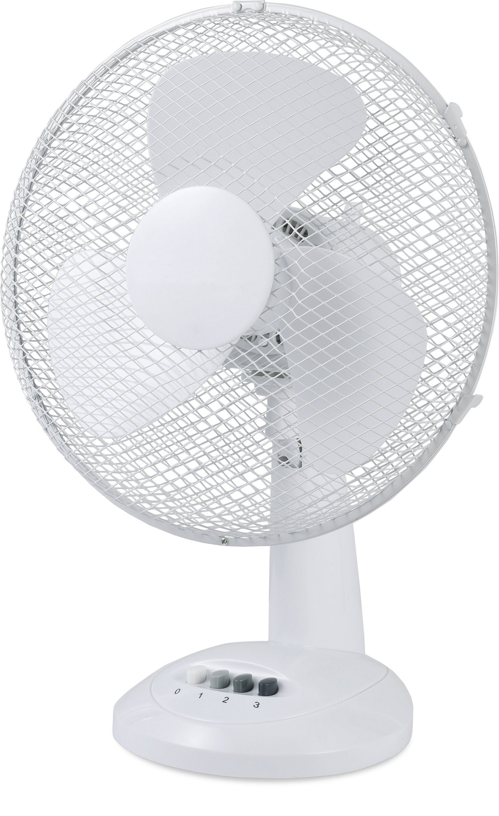 Sheffield 40cm Desk/Table Fan with 3 Speed Settings & Carry Handle in White (PL706)