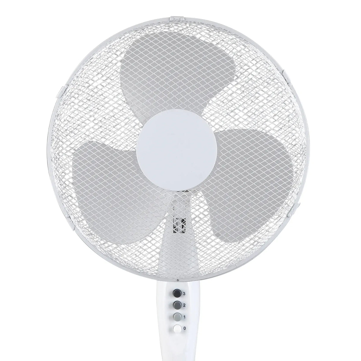 Sheffield 1.25m Tall Pedestal Oscillating Fan w/ 40cm Head - White (Self Standing)