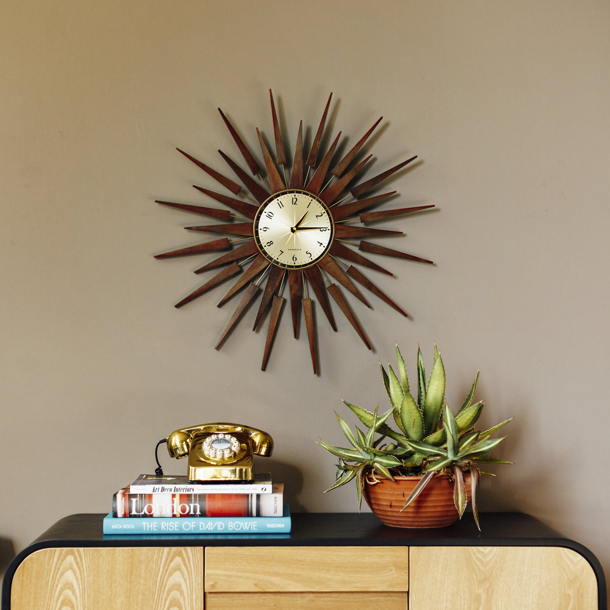 Newgate Pluto Clock - Dark Oak