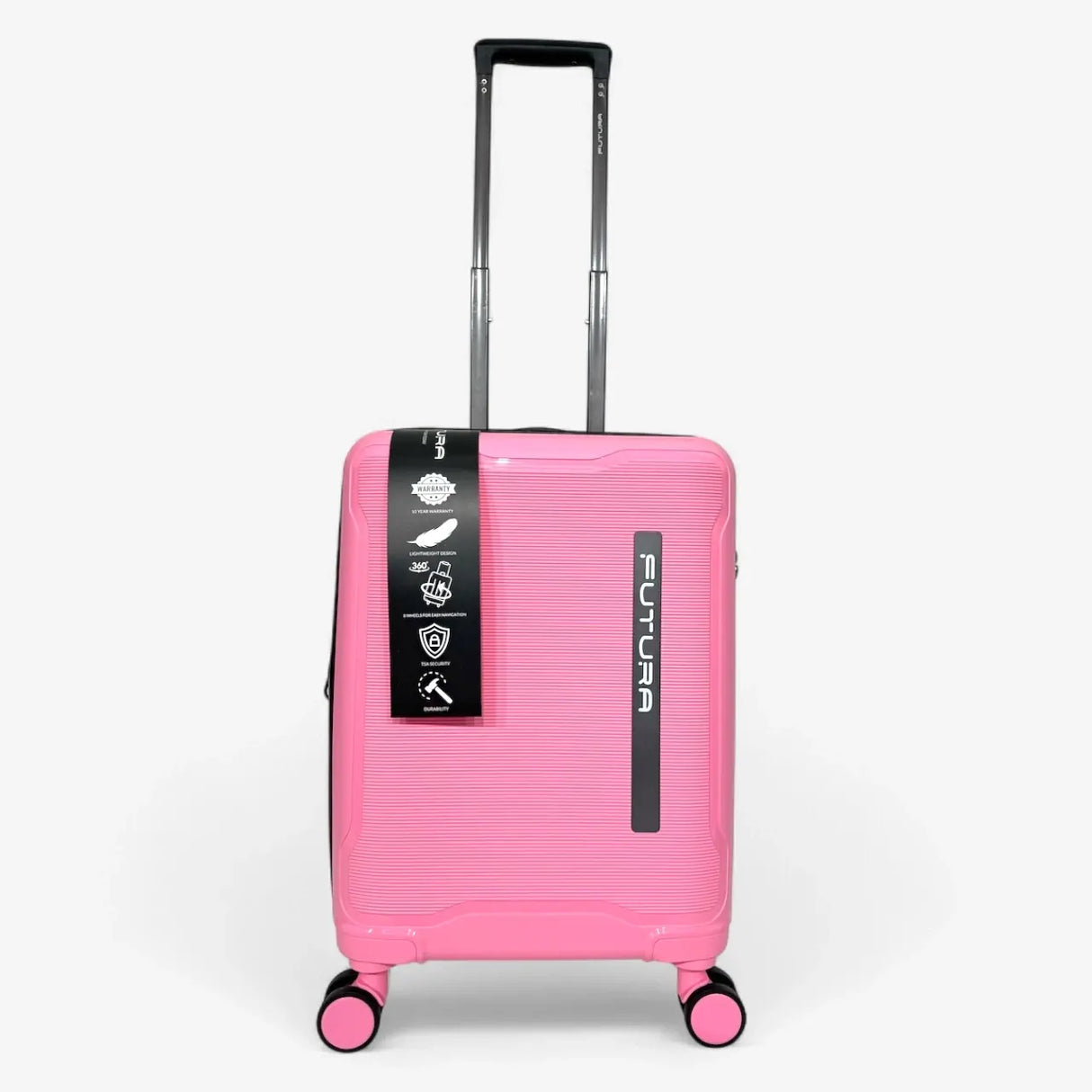 FUTURA Hardshell 3-Piece Luggage Bag Set Travel Suitcase w/ TSA Locks in Pastel Pink