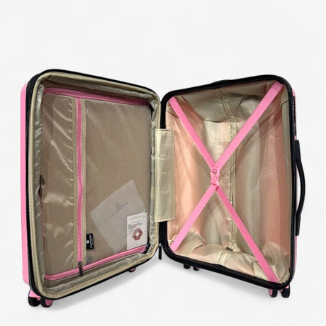 FUTURA Hardshell 3-Piece Luggage Bag Set Travel Suitcase w/ TSA Locks in Pastel Pink