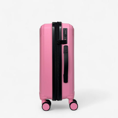 FUTURA Hardshell 3-Piece Luggage Bag Set Travel Suitcase w/ TSA Locks in Pastel Pink