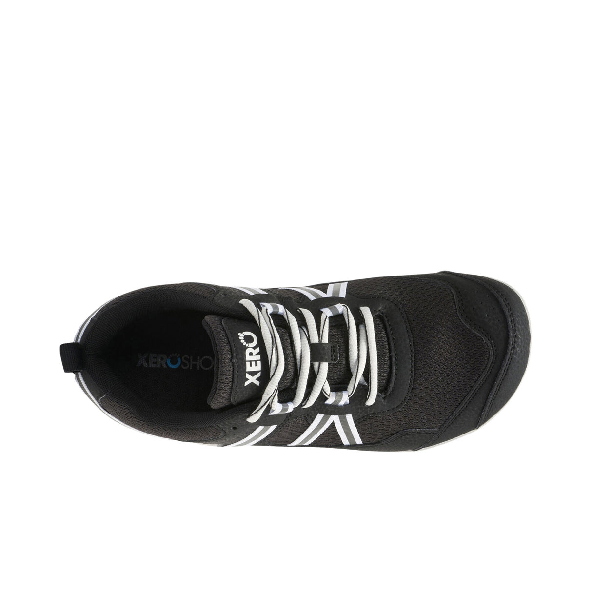 Xero Womens Prio Vintage Lightweight Barefoot Shoes - Black/White (Zero Drop Sneakers)