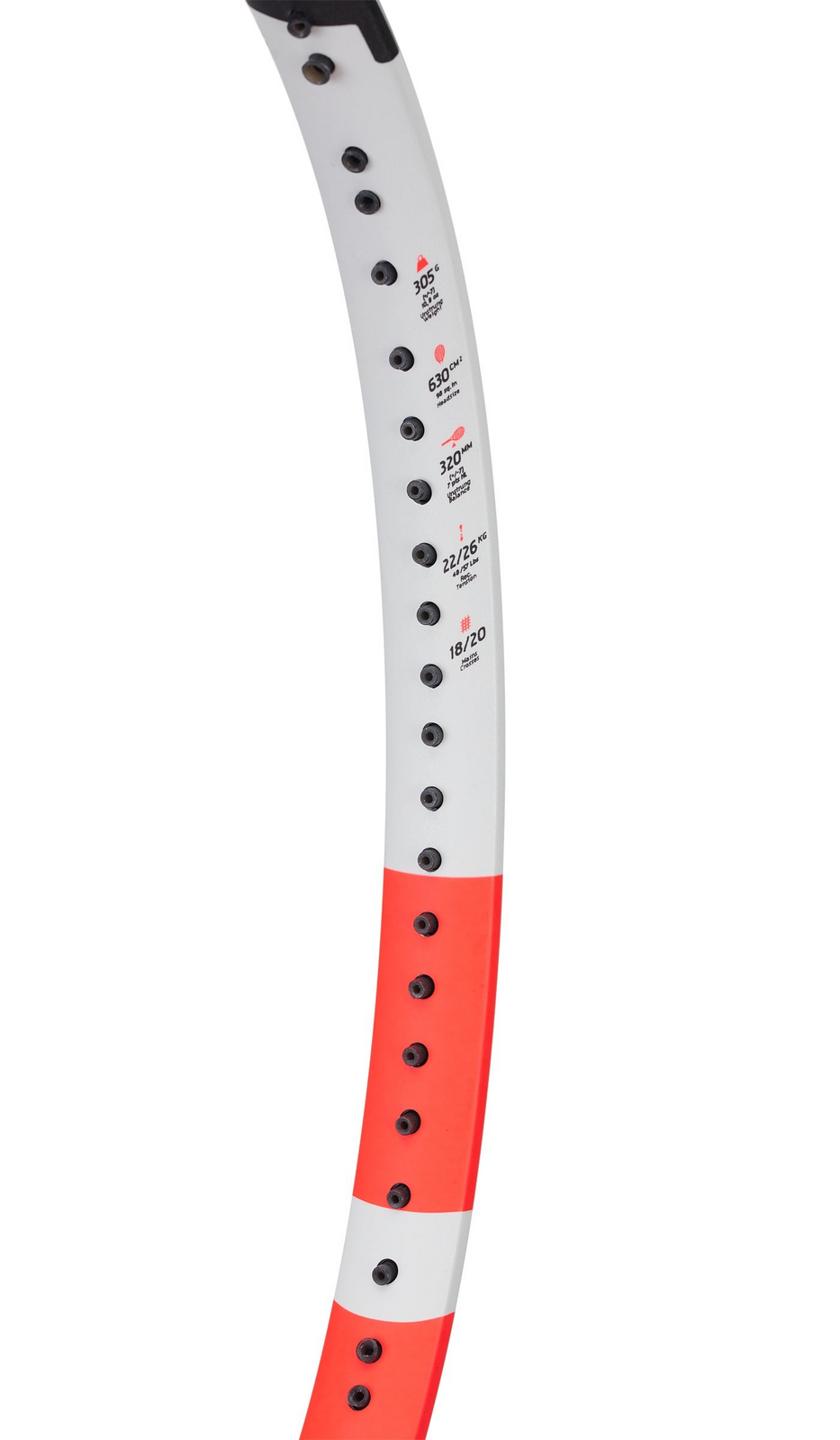 Babolat Pure Strike 98 18/20 Tennis Racquet - White/Red (Unstrung)
