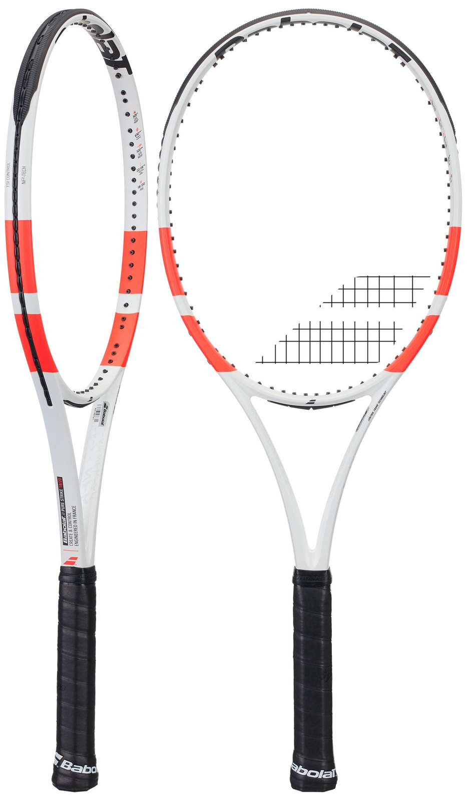 Babolat Pure Strike 98 18/20 Tennis Racquet - White/Red (Unstrung)