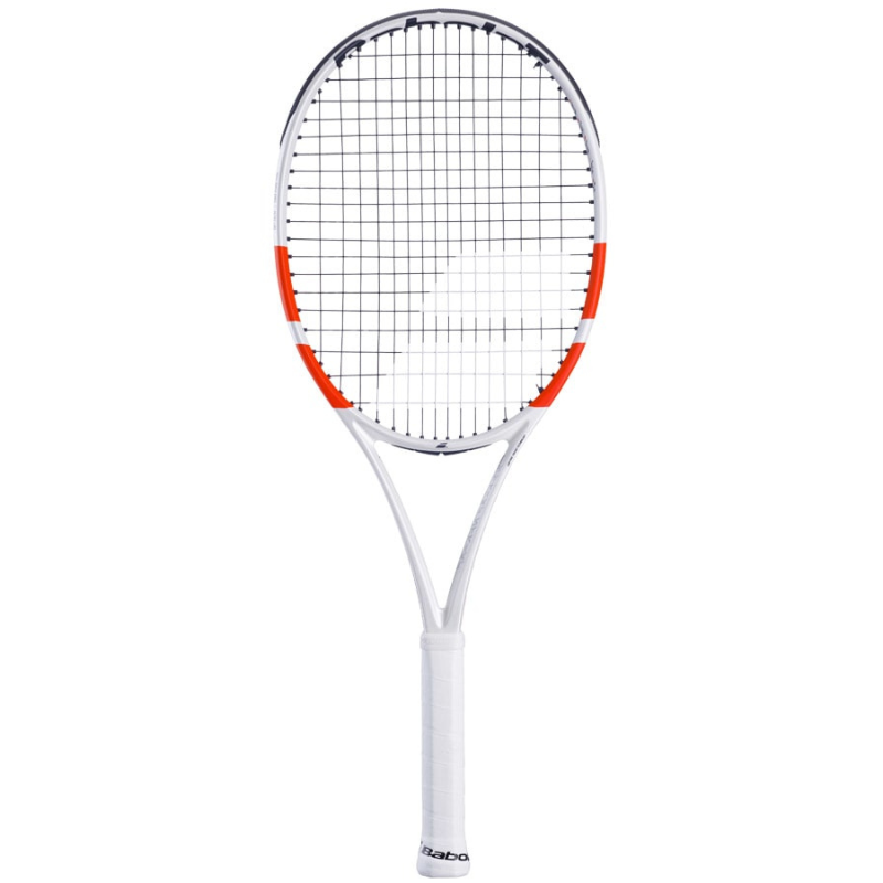 Babolat Pure Strike Lite Strung Tennis Racquet in White/Red (Fully Strung)