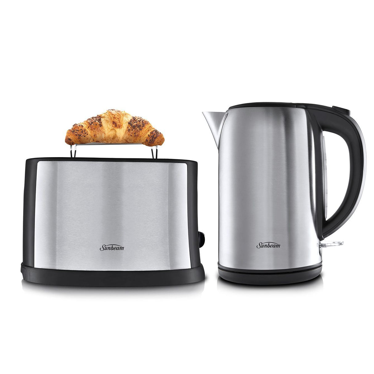 Sunbeam Breakfast Essentials Kettle & Toaster Stainless Steel Cordless Combo Set - PU5201