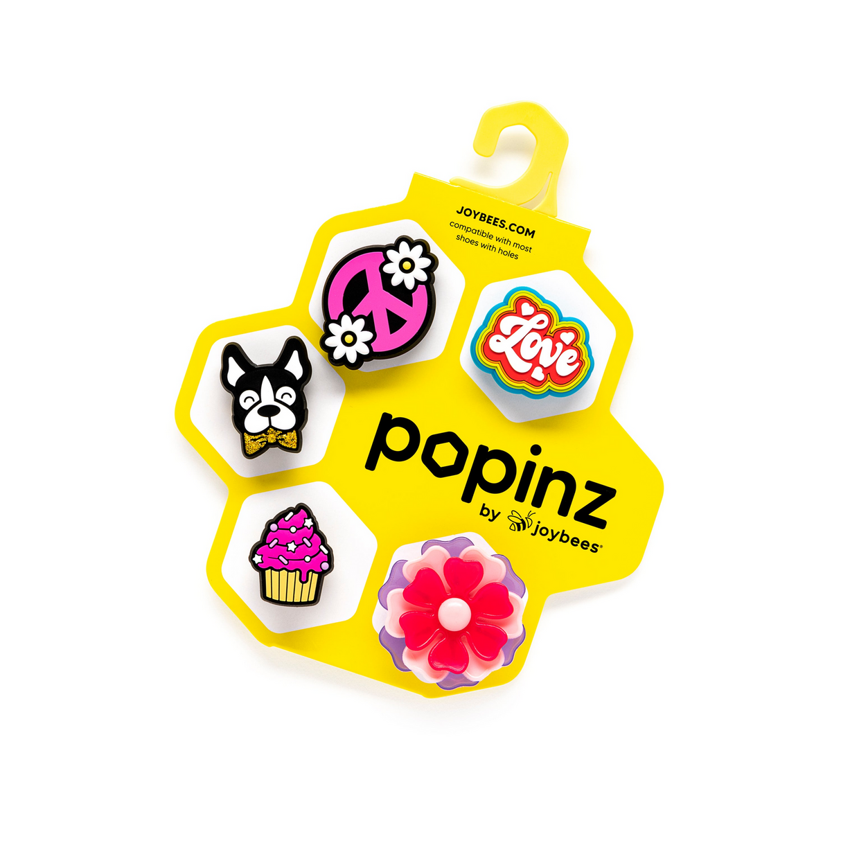 5pcs Joybees Popinz Shoe Charms Sandal Clog - Lil Sweeties - 100% Authentic & Patented