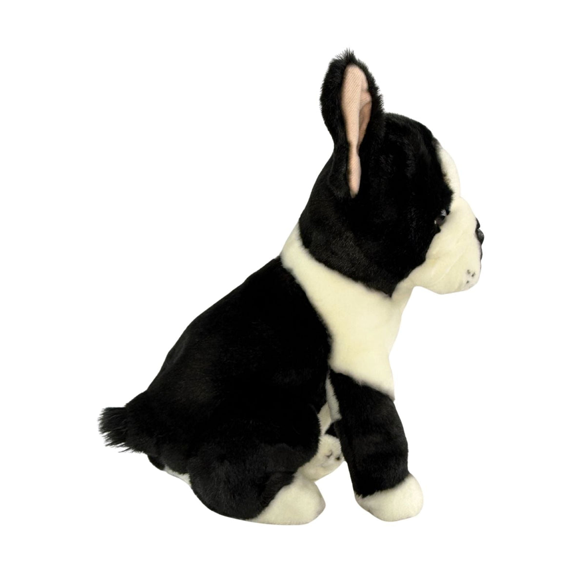 Bocchetta Pierre 30cm Sitting French Bulldog Plush Toy - Black/White (Realistic Stuffed Animal Dog Gift)