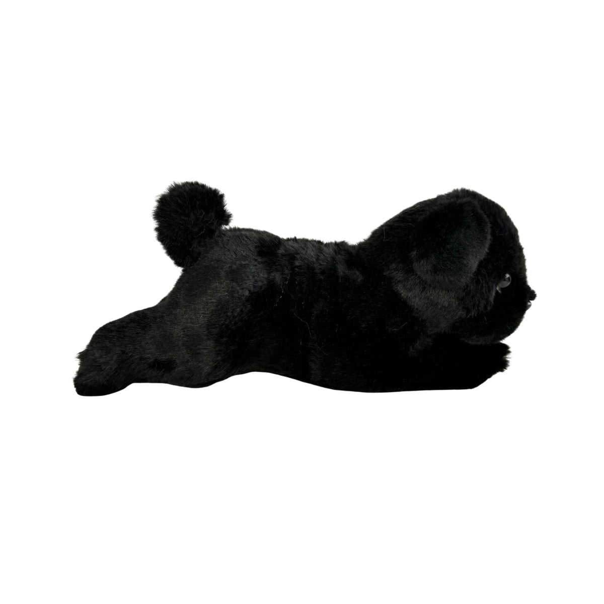 Bocchetta Puddles 28cm Floppy Pug Puppy Plush Toy - Black (Realistic Stuffed Animal Dog Gift)