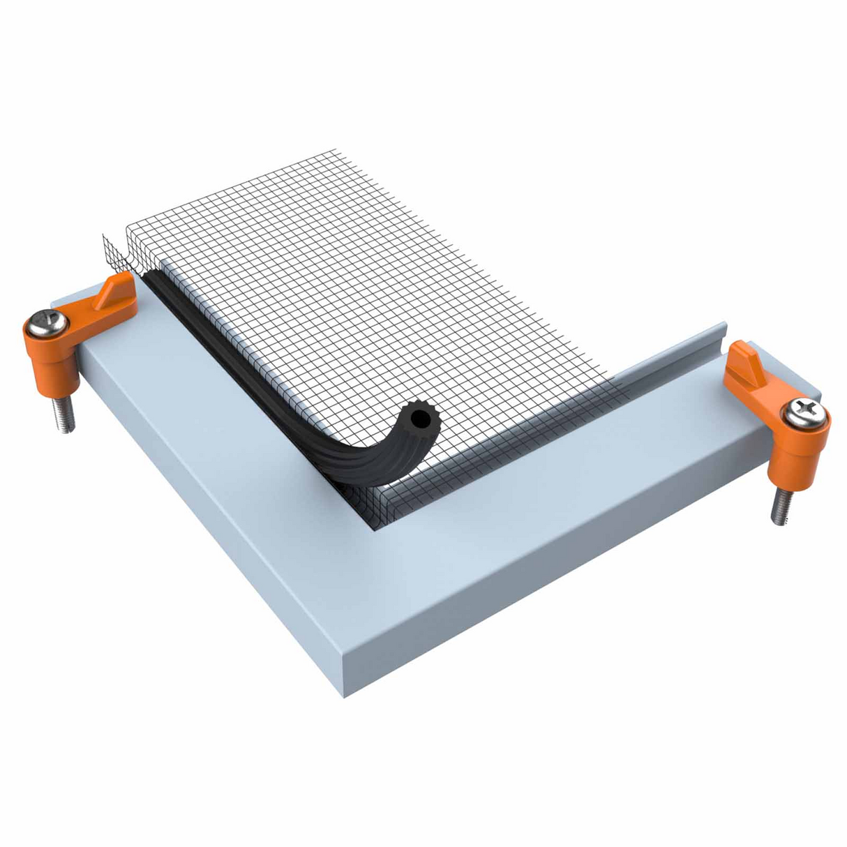 Rolltrak 1 Pack of 100 Flyscreen Swivel Clips 11mm Offset - Clear