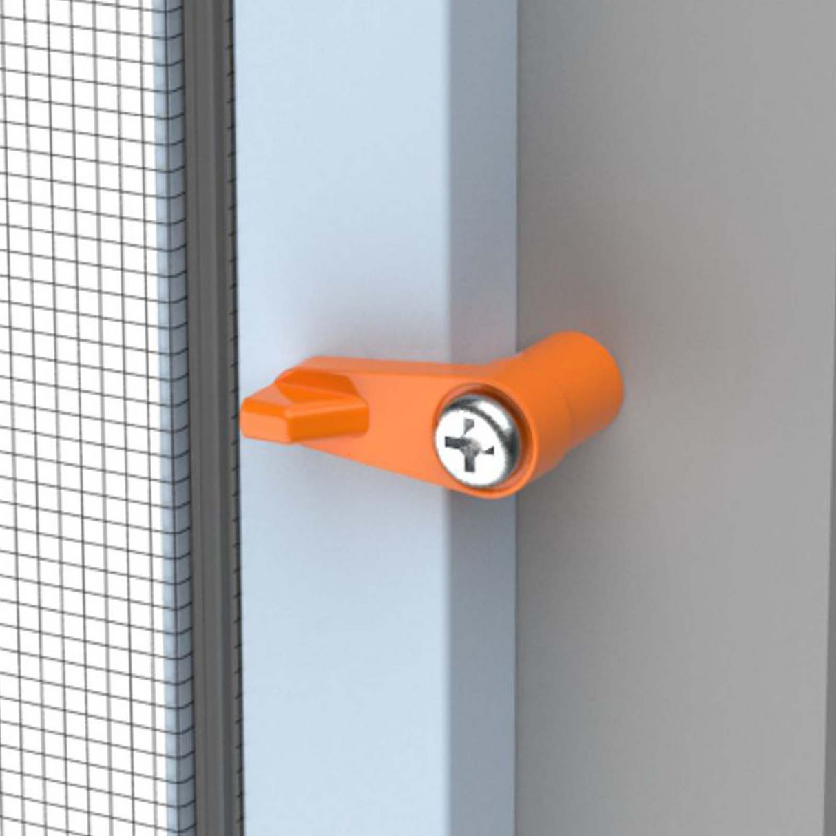 Rolltrak 1 Pack of 100 Flyscreen Swivel Clips 11mm Offset - Clear