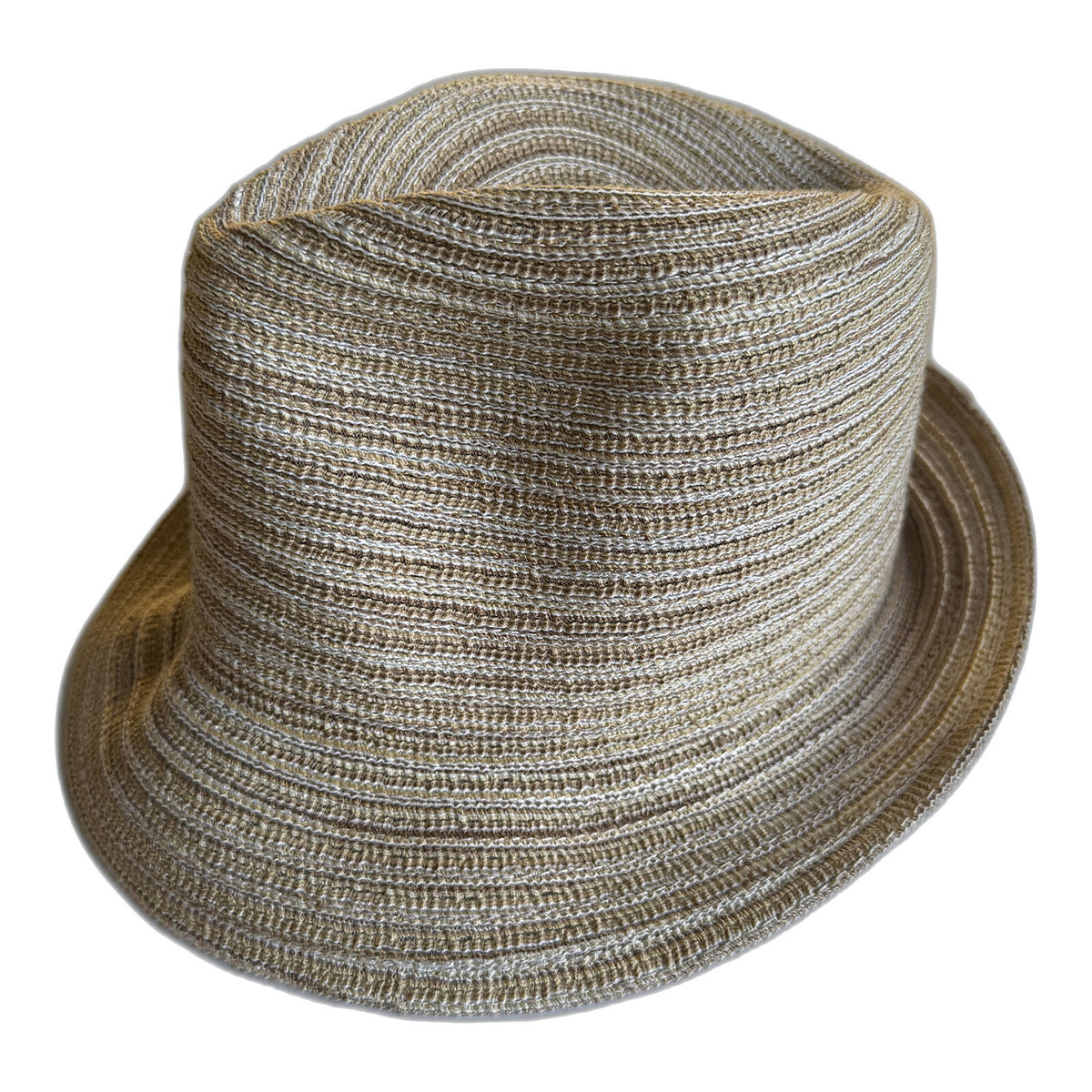 Kids Natural Fibre Braid Trilby Hat - Natural