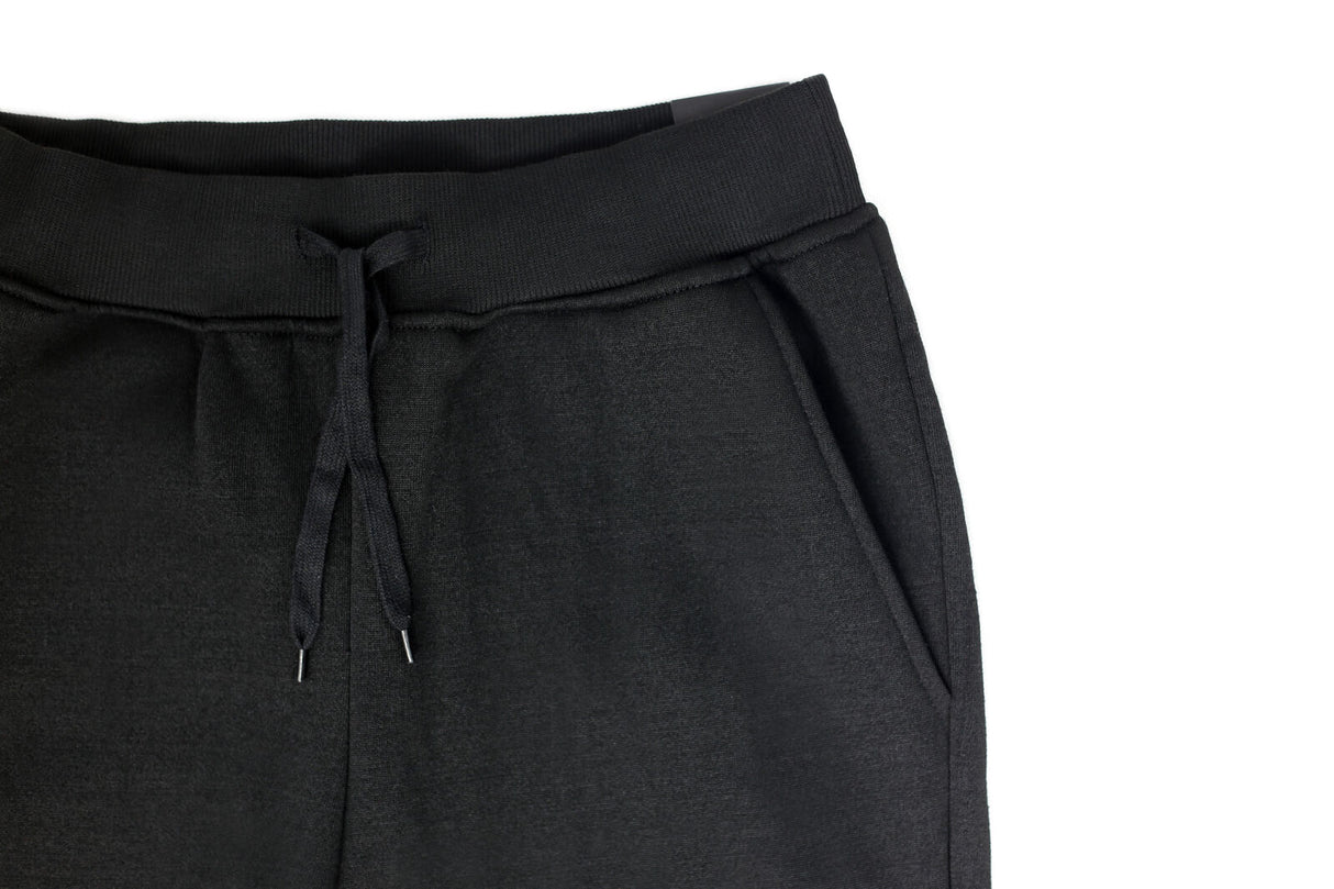 Riflessi Mens Skinny Track Pants Joggers - Slim Cuffed Fleece Gym/Casual Sweat Pants - Black