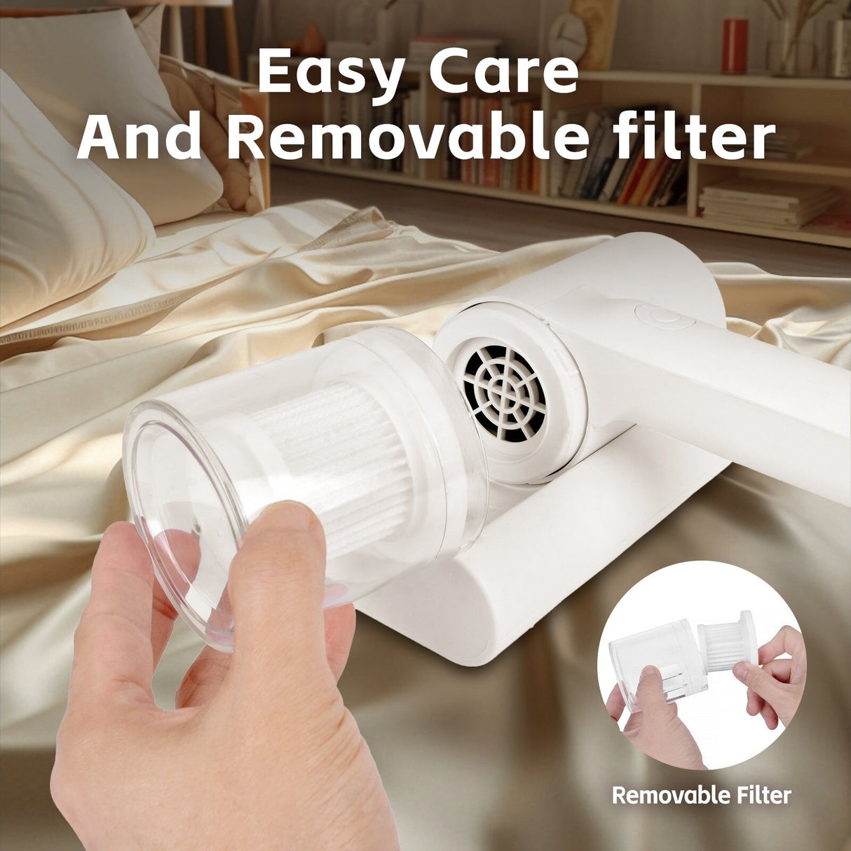 Remology Portable Cordless Handheld Vacuum Cleaner UV Light Rechargeable Duster