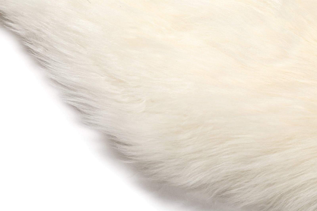 Australian Sheepskin Rug - Genuine Lambskin Rug - Long Wool & Fluffy - White