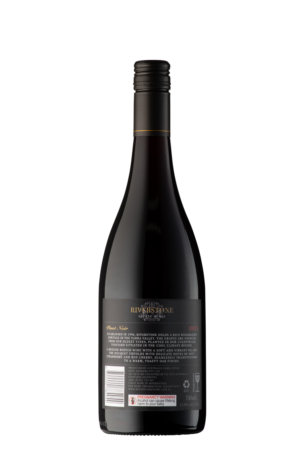 6x 2023 Riverstone Estate Pinot Noir Red Wine Bulk Pack - Yarra Valley 750ml Bottle