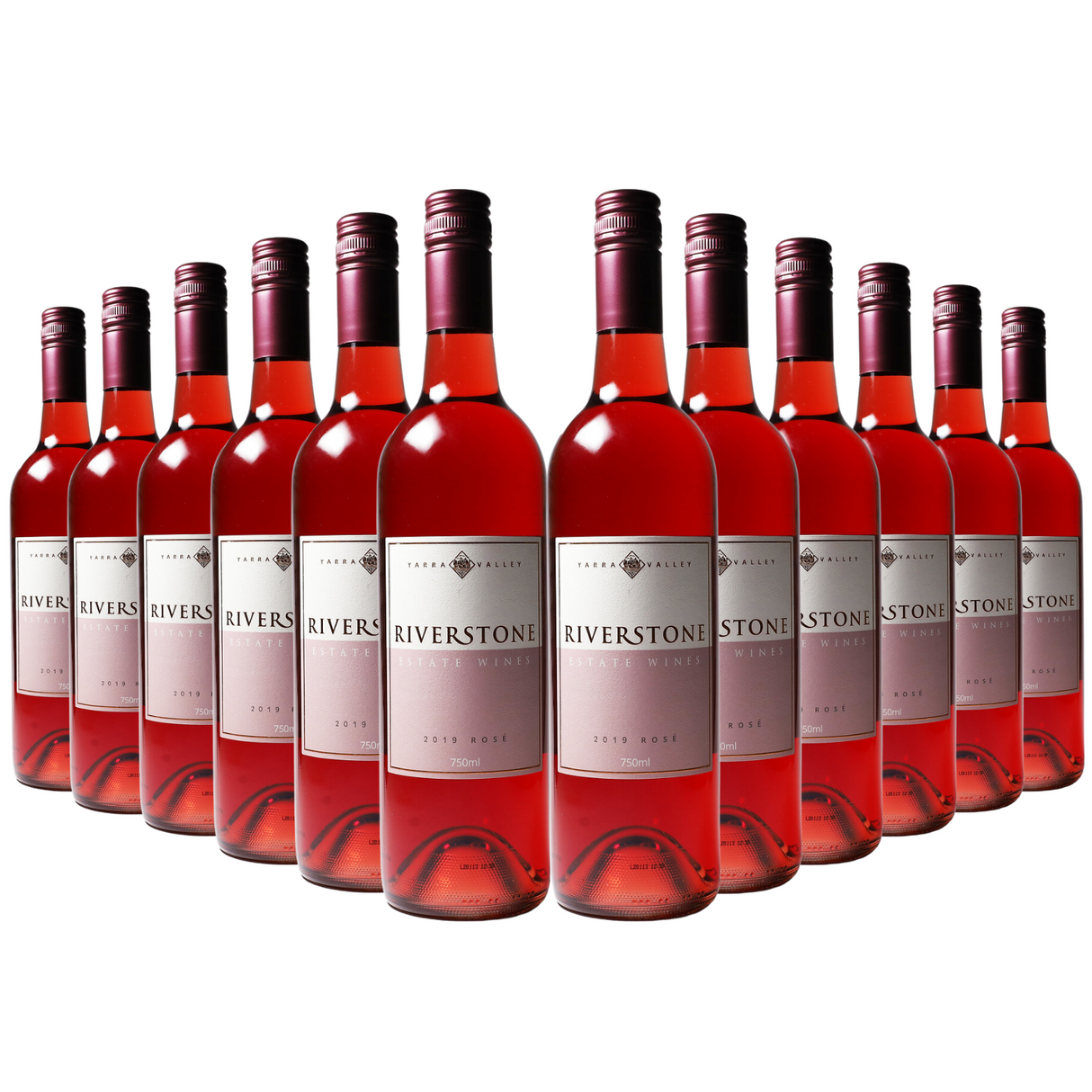 12x 2019 Riverstone Estate Rosé Wine - 750ml Bottle