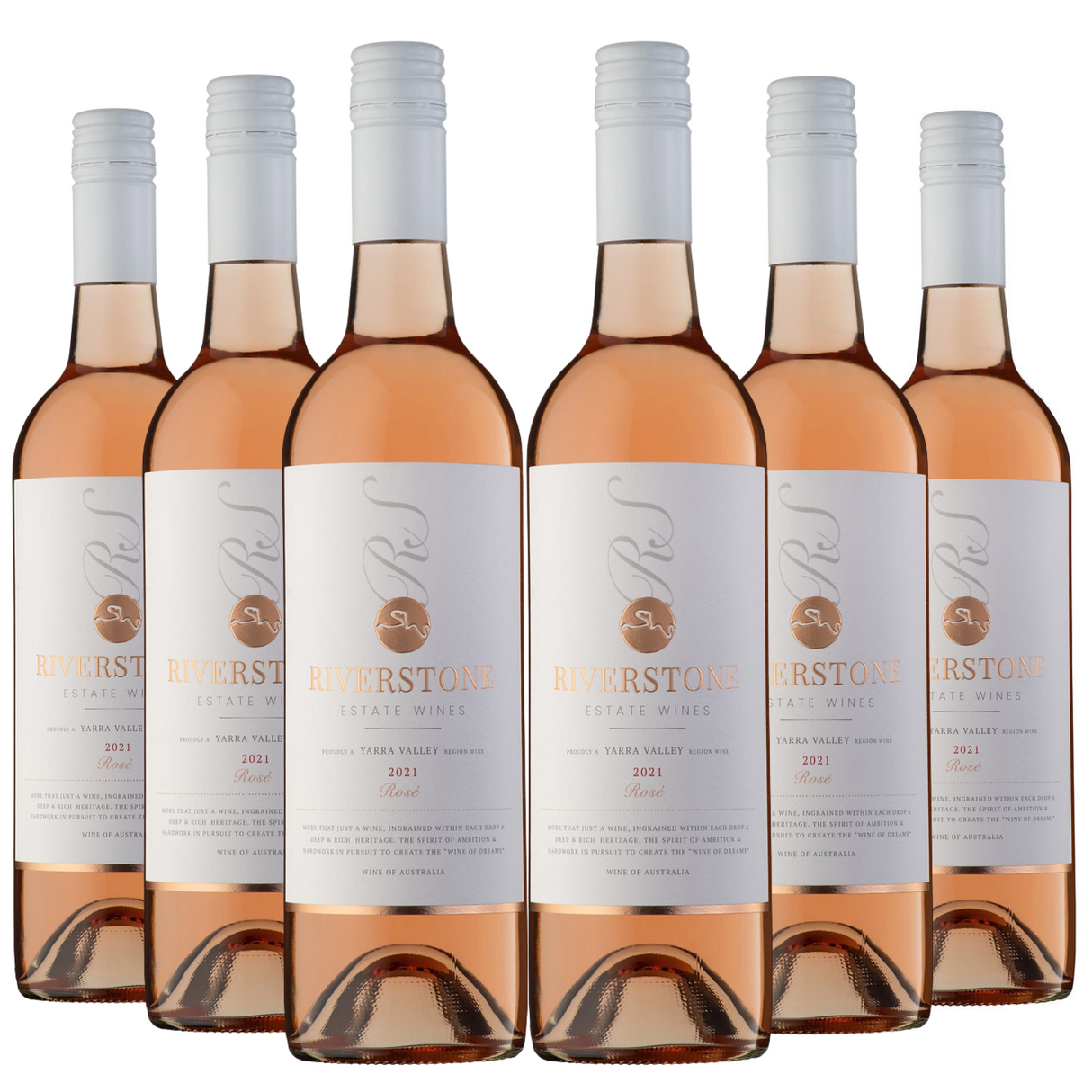 6x 2021 Riverstone Estate Rose Wine Yarra Valley - 750ml Bottle