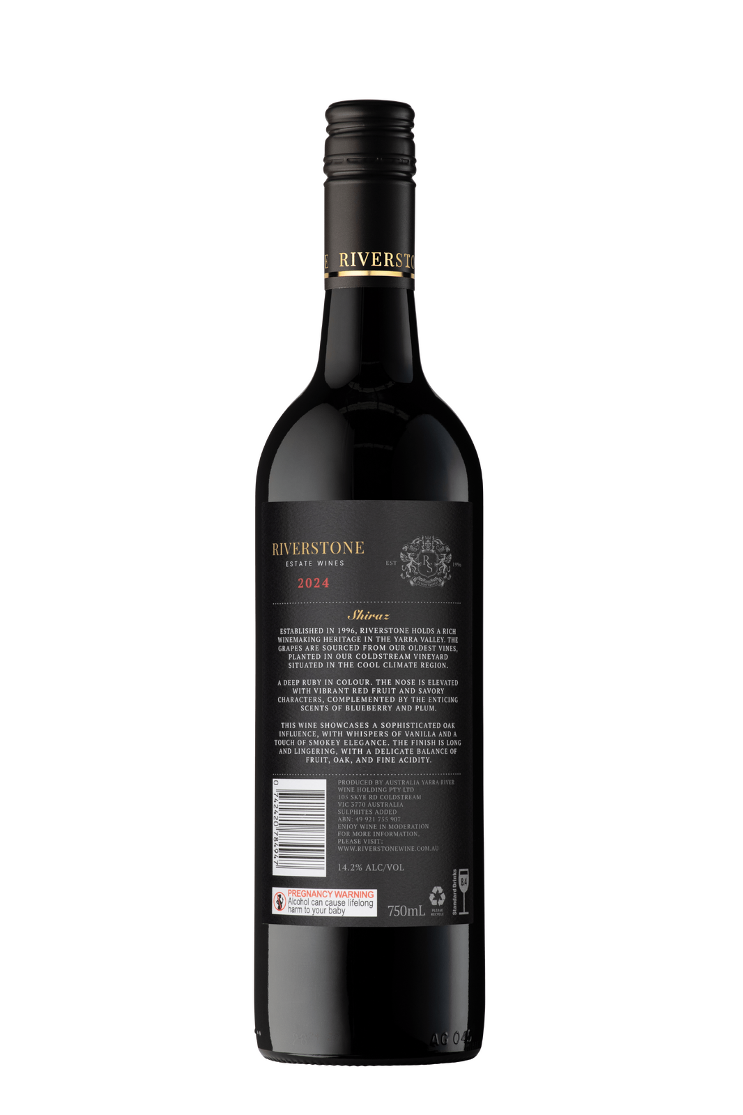 2024 Riverstone Estate Shiraz Red Wine - 750ml Bottle