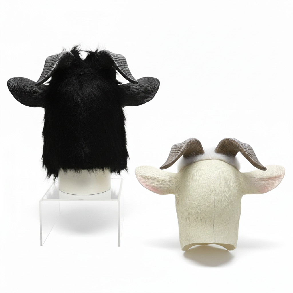 GOAT RUBBER MASK Latex Head Face Halloween Costume Party Animal Cosplay Sheep
