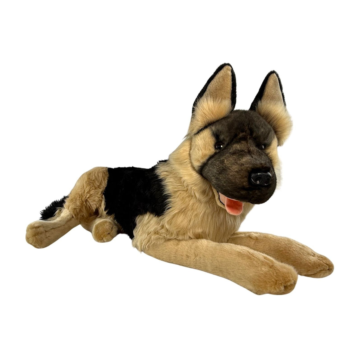 Bocchetta Ranger 64cm German Shepherd with Satin Pocket Plush Toy (Realistic Stuffed Animal Dog Gift)