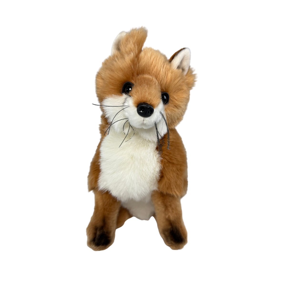 Bocchetta Reynard 24cm Sitting Fox Plush Toy (Realistic Stuffed Animal Wildlife Gift)