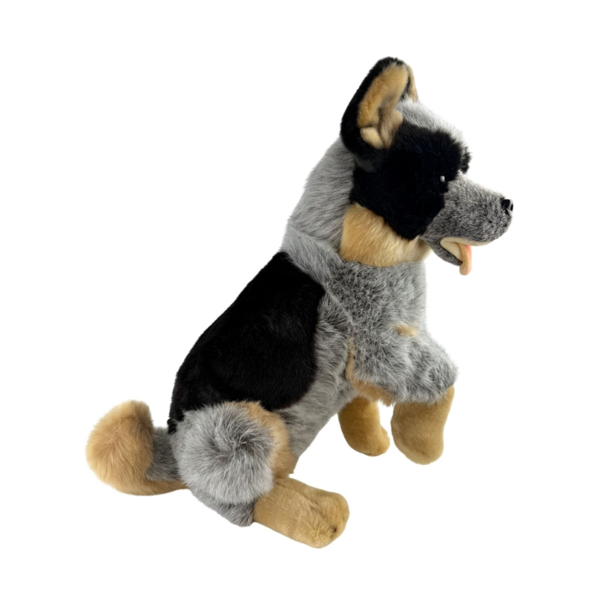 Bocchetta Rocky 41cm Sitting Blue Heeler Cattle Dog Plush Toy (Australian Stuffed Animal Gift)