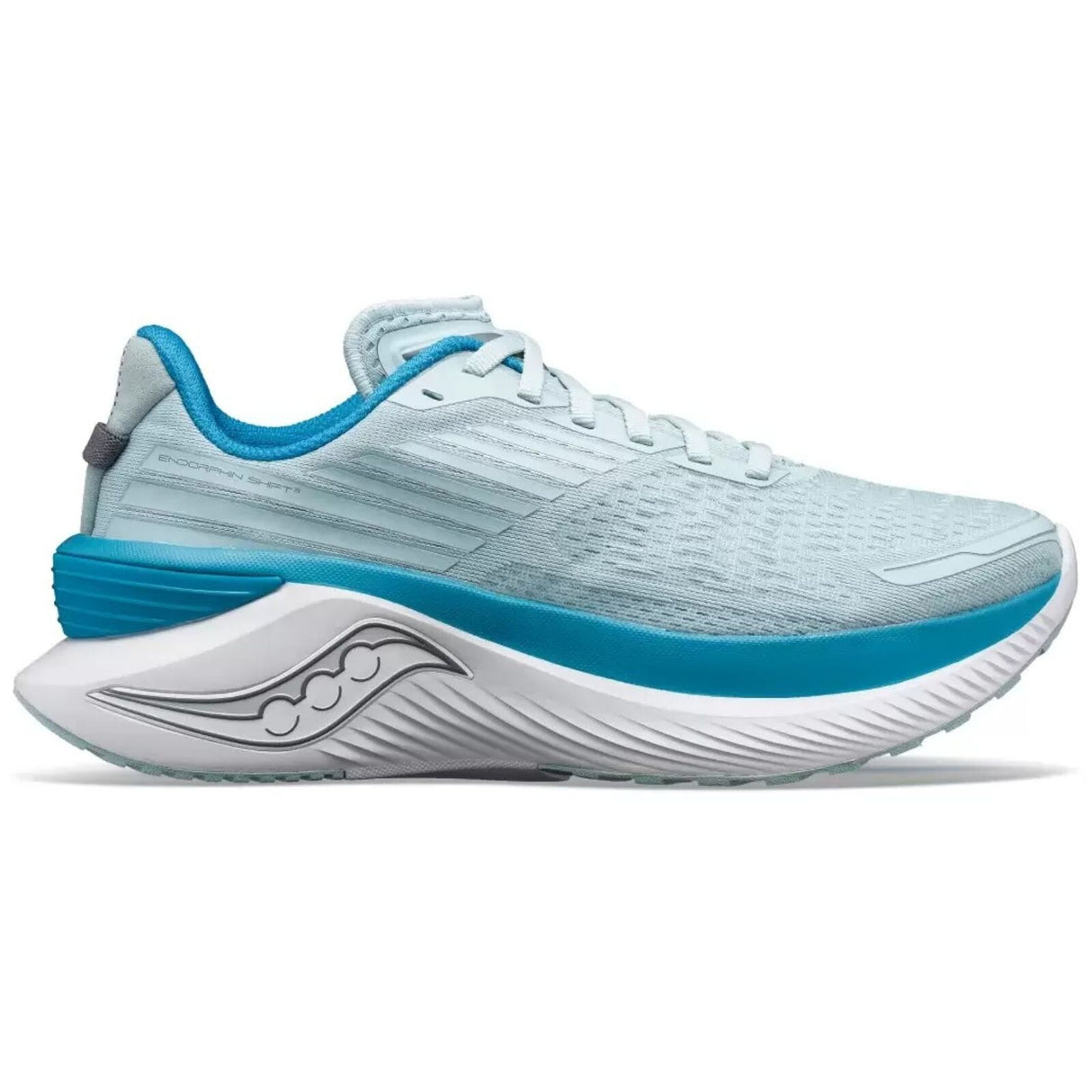 Womens Saucony Endorphin Shift 3 Sneakers Shoes in Glacier/Ink - Size 7