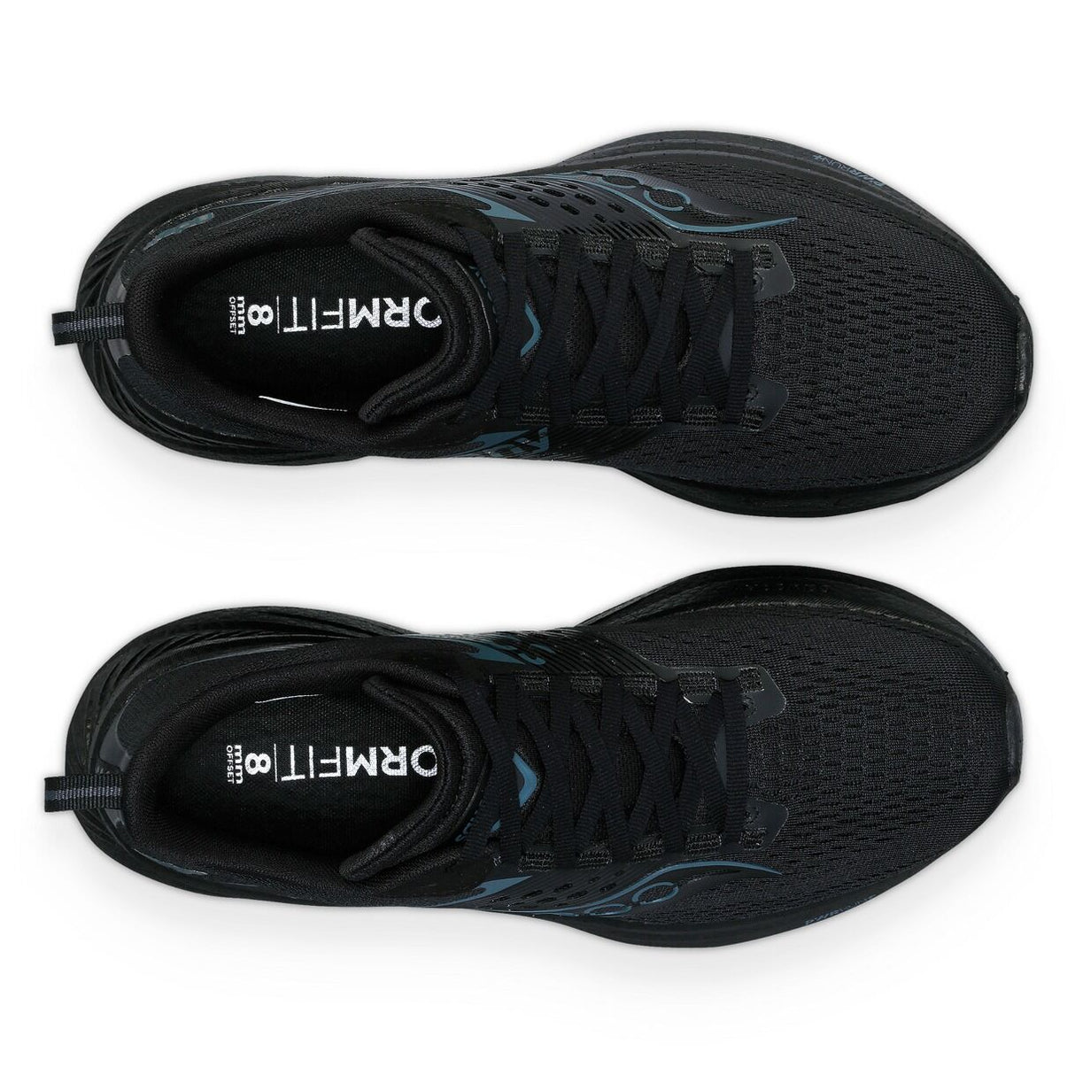 Saucony Women's Ride 17 Running Sneakers Shoes - Triple Black