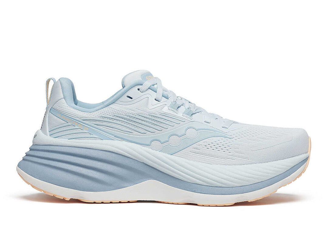 Saucony Womens Hurricane 24 Running Shoes Sneakers Runners - Ice Melt
