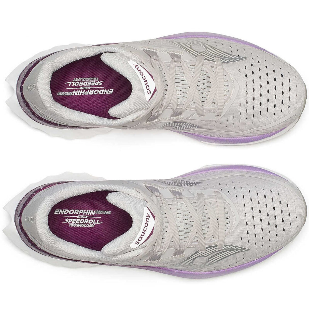 Womens Saucony Endorphin Speed 4 in Moon/Plum Sneakers Shoes - Size 7