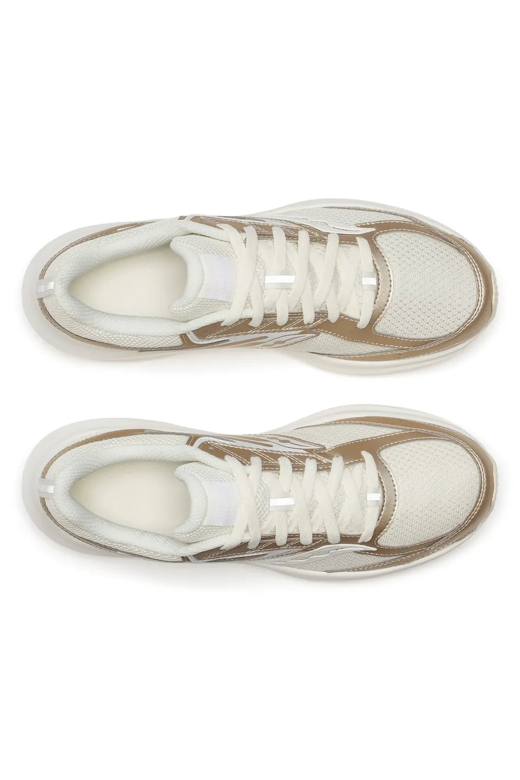 Saucony Womens Cohesion 17 Sneakers Shoes Runners in Almond/Peel