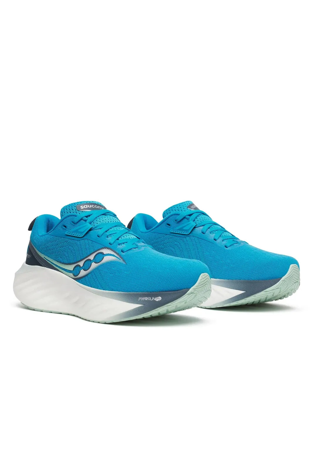 Saucony Womens Triumph 22 Sneakers Shoes in Vizi Blue/Dusk