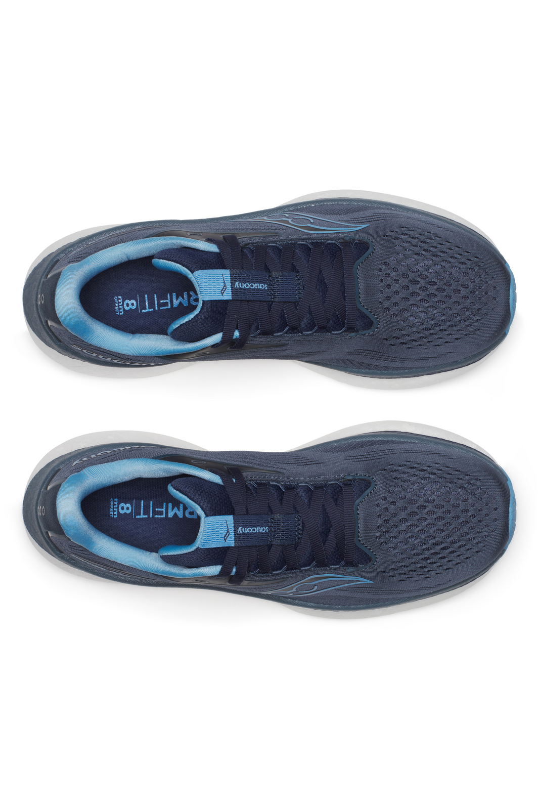 Saucony Womens Ride 18 Sneakers Shoes Running in Dusk/Navy