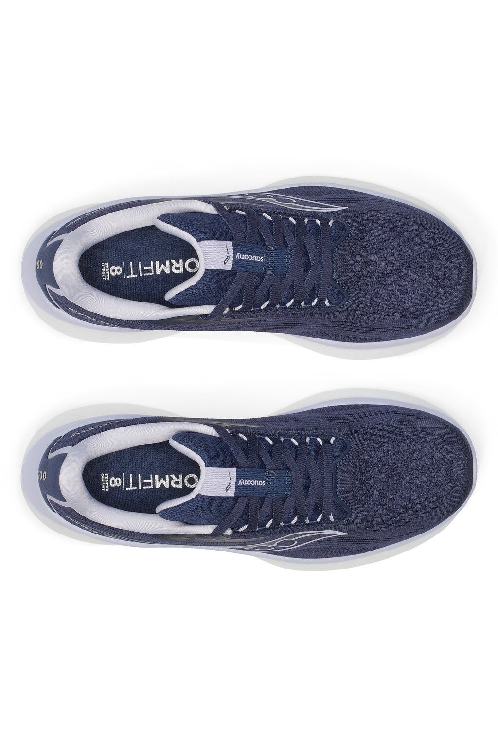 Saucony Womens Ride 18 Shoes Runners Athletic Sneakers Running in Navy/Aster