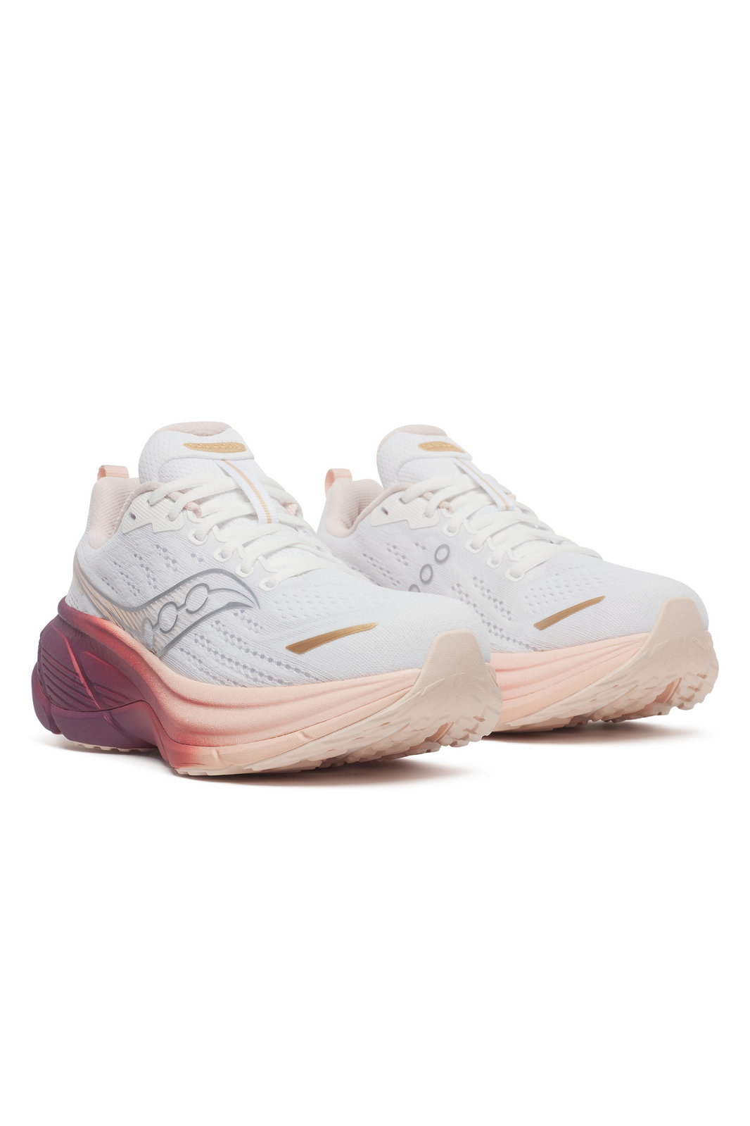 Saucony Hurricane 25 Womens Running Shoes - White/Cameo (Sneakers/Runners)