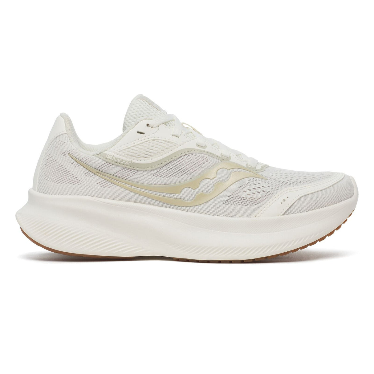 Saucony Womens Cohesion 18 Running Shoes Sneakers Runners - Almond/Gum