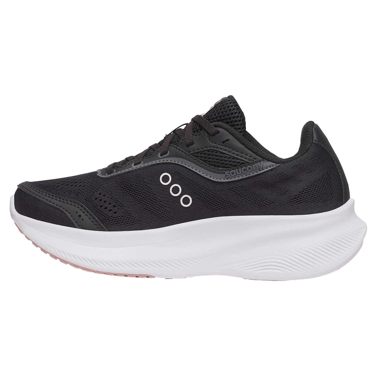 Saucony Womens Cohesion 18 Wide Running Shoes Sneakers Runners - Black/Cameo