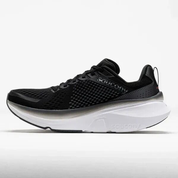 Wide Saucony Guide 17 Mens Running Shoes Stability Support - Black White