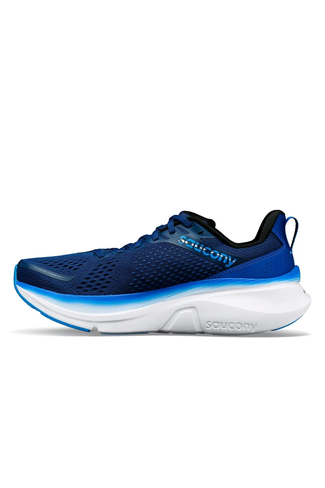 Saucony Mens Guide 17 Sneakers Shoes (2E) Wide Runners in Navy/Cobalt