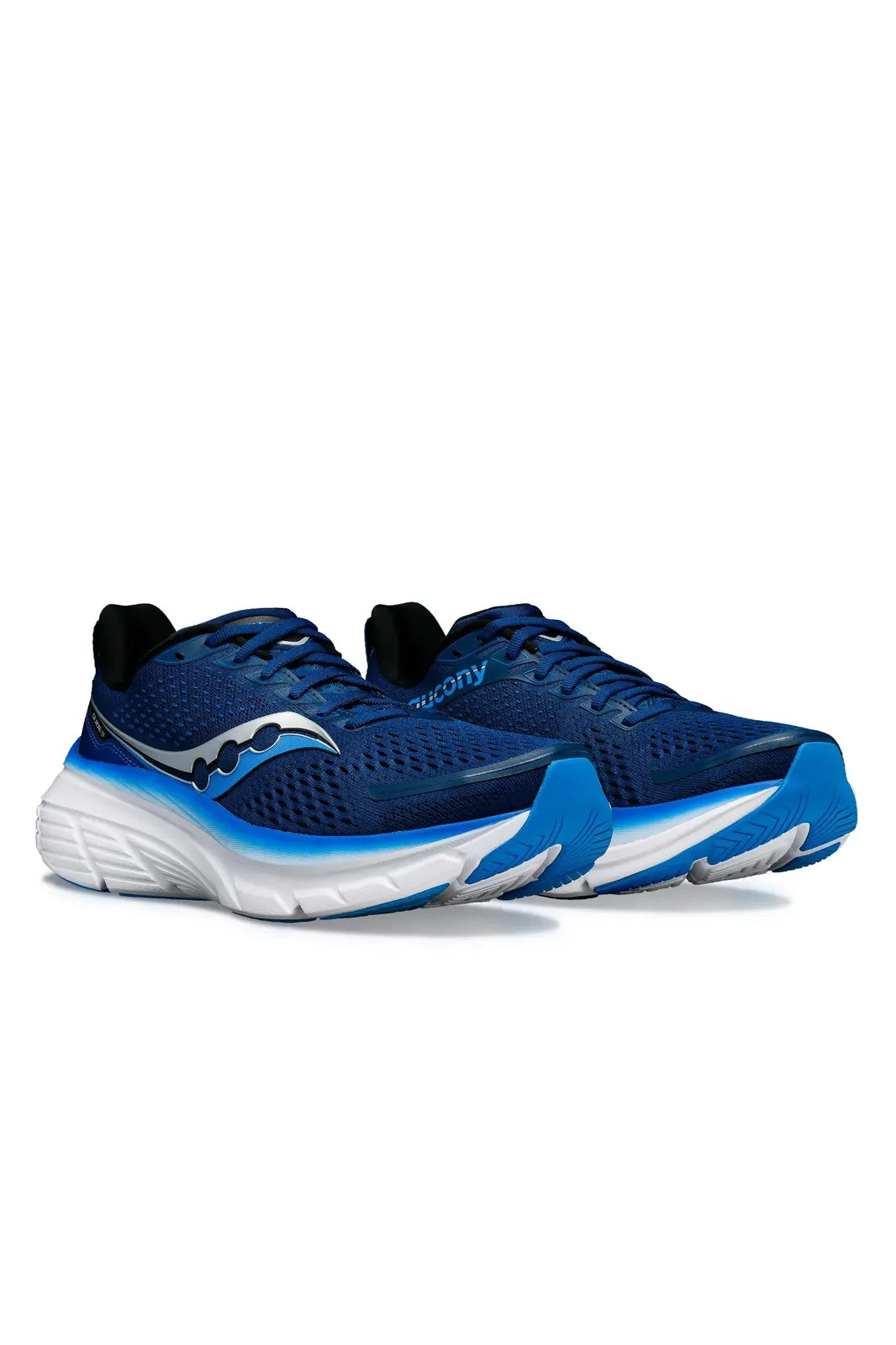 Saucony Mens Guide 17 Sneakers Shoes (2E) Wide Runners in Navy/Cobalt