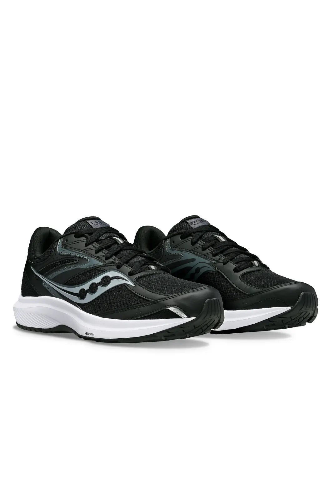 Saucony Mens Cohesion 17 (2E) Wide Shoes Sneakers Shoes Runners in Black/White