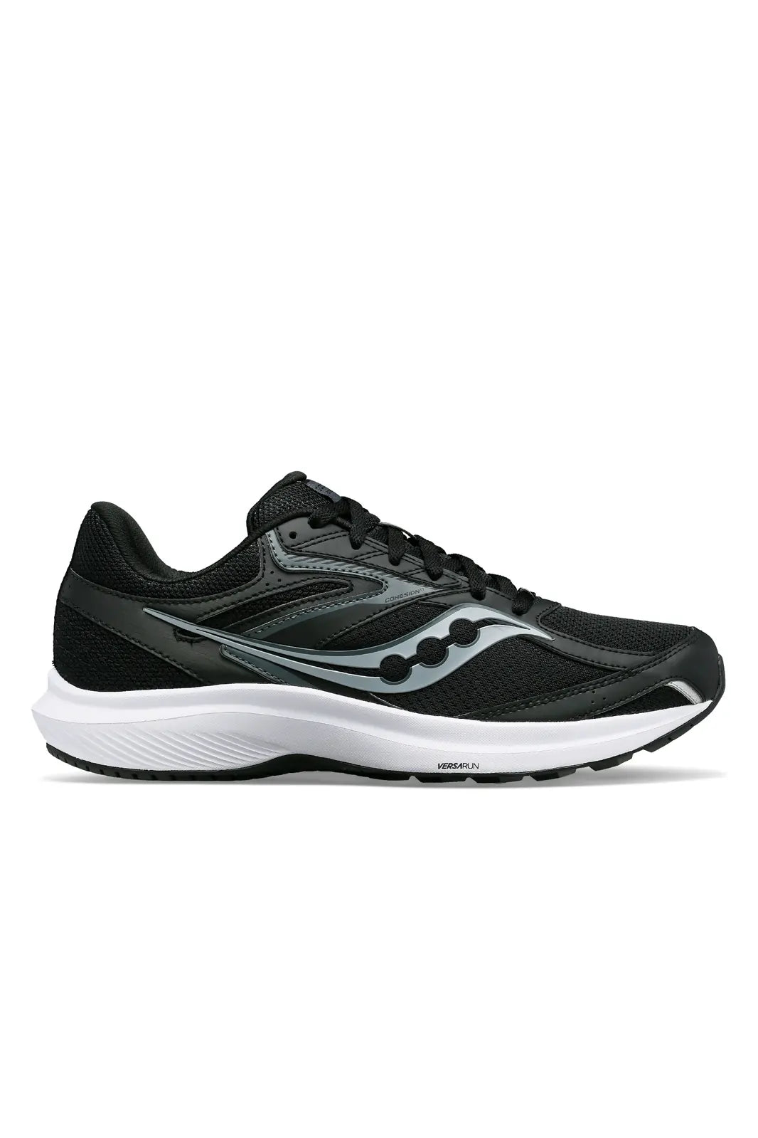 Saucony Mens Cohesion 17 (2E) Wide Shoes Sneakers Shoes Runners in Black/White