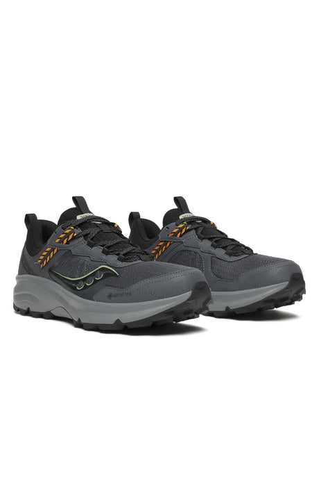 Saucony Mens Excursion TR 17 GoreTex Waterproof Shoes Runners Sneakers in Shadow/Black