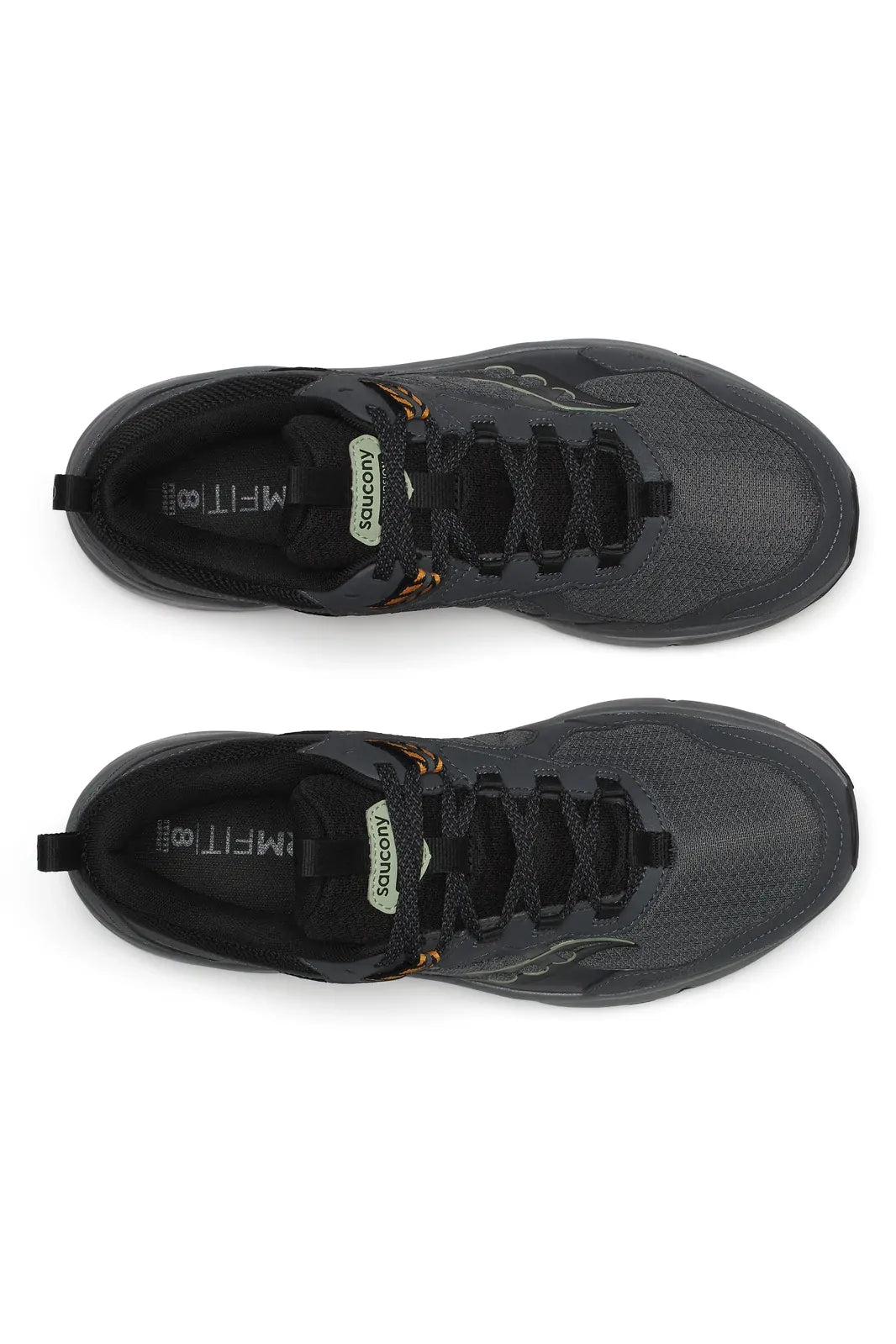 Saucony Mens Excursion TR 17 GoreTex Waterproof Shoes Runners Sneakers in Shadow/Black