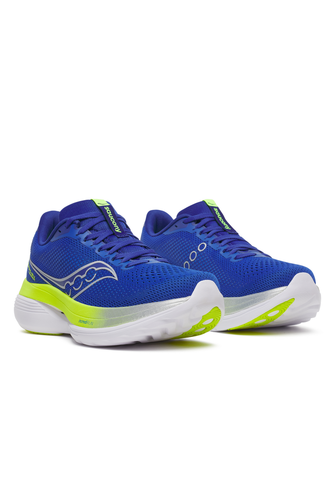 Saucony Mens Endorphin Trainers Sneakers Runners Shoes in Lapis/Citron