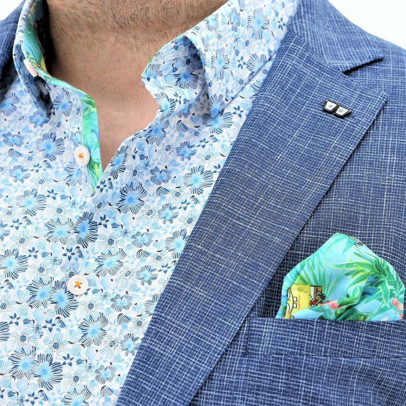 Mens SpongeBob Squarepants Sports Suit Jacket Hawaiian - Blue