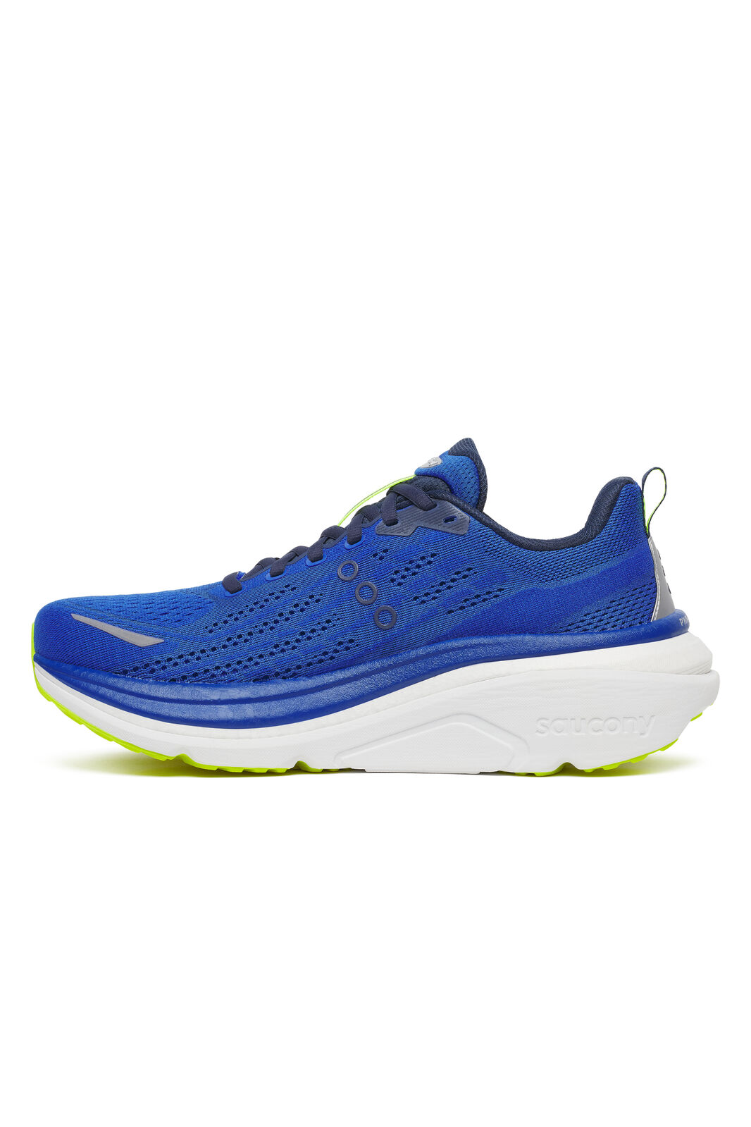 Saucony Hurricane 25 Mens Running Shoes - Lapis/Citron (Max Cushion Sneakers/Runners)