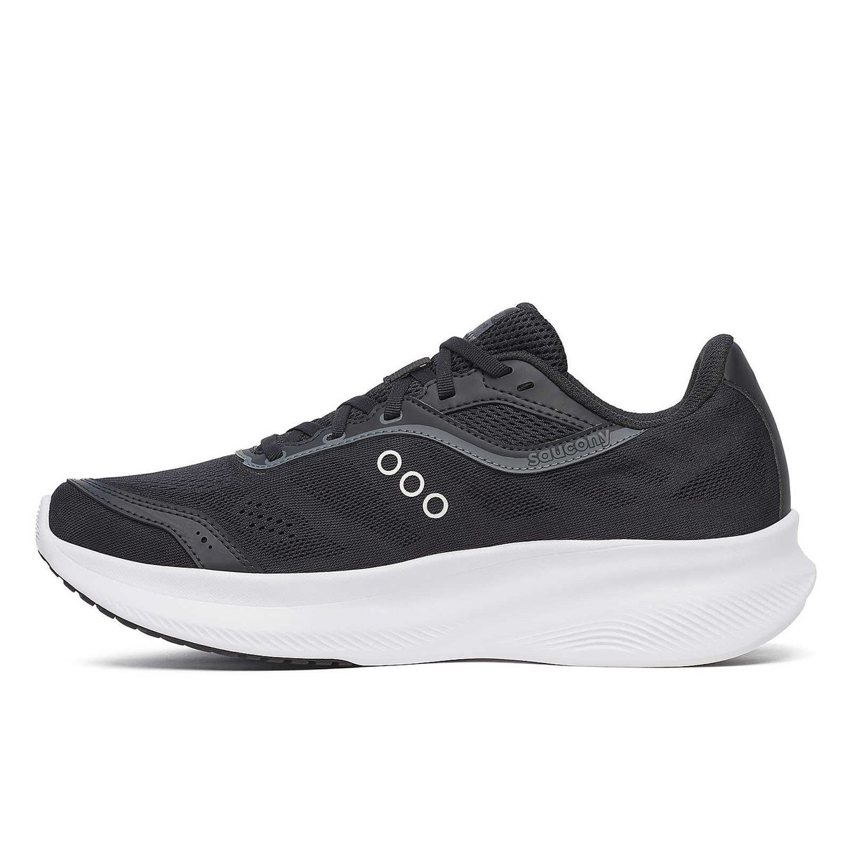 Saucony Mens Cohesion 18 Wide Running Shoes Sneakers Runners - Black/White